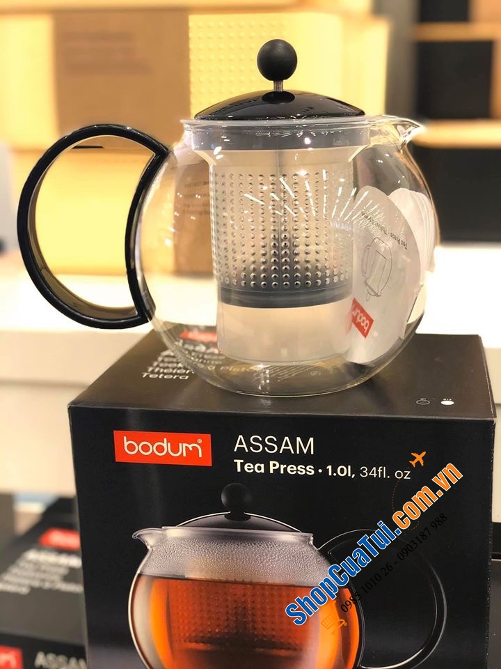 BÌNH PHA TRÀ BODUM NOUVEAU 1 LIT mẫu tròn