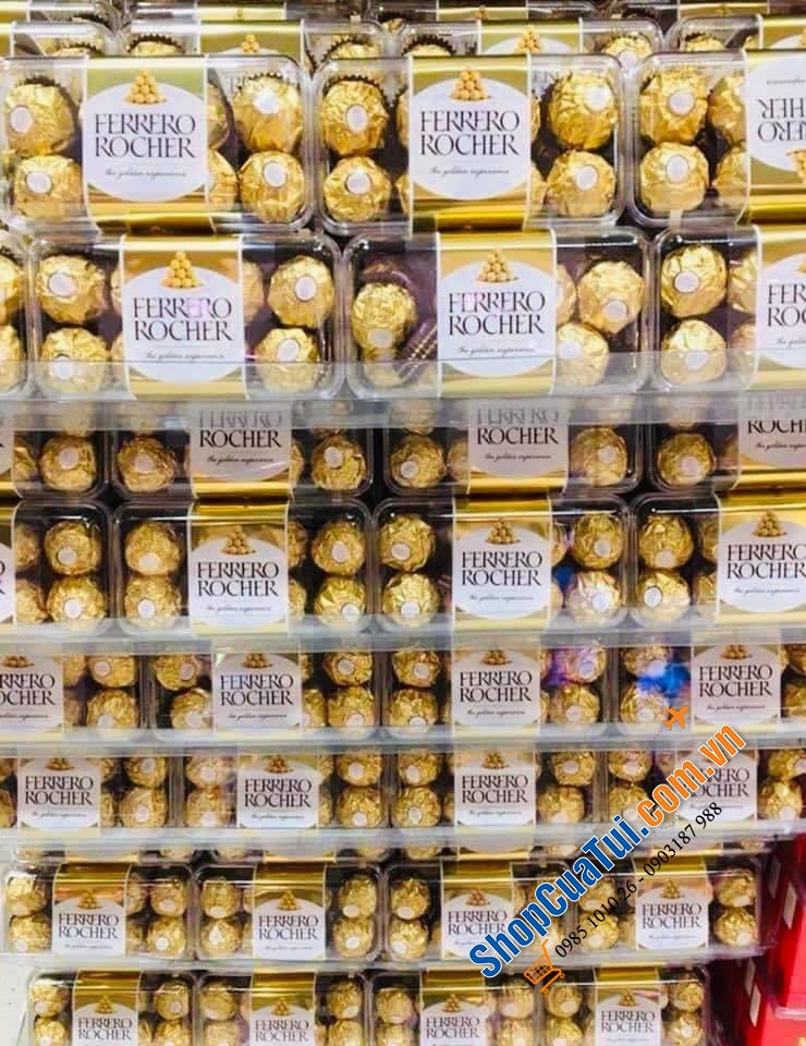 Sô cô la KẸO FERRERO ROCHER SOCOLA HỘP 16 VIÊN 200G