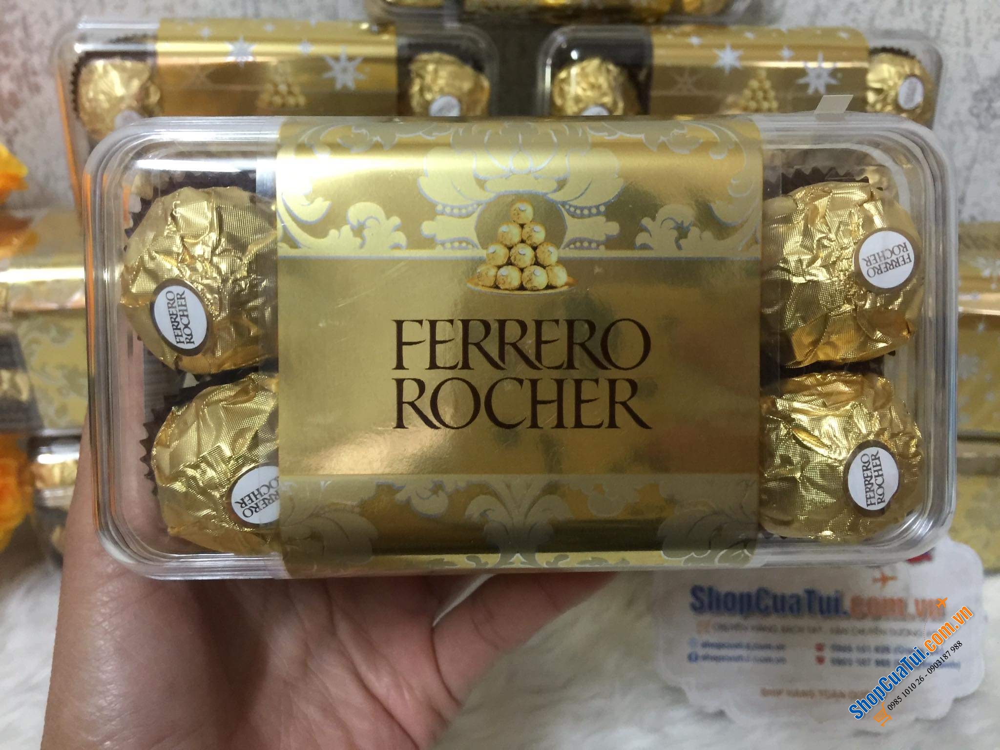 Sô cô la KẸO FERRERO ROCHER SOCOLA HỘP 16 VIÊN 200G