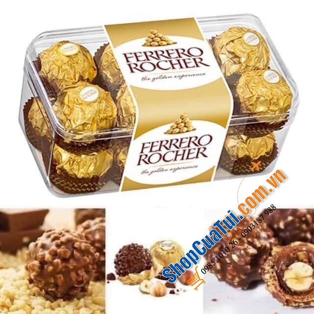 Sô cô la KẸO FERRERO ROCHER SOCOLA HỘP 16 VIÊN 200G