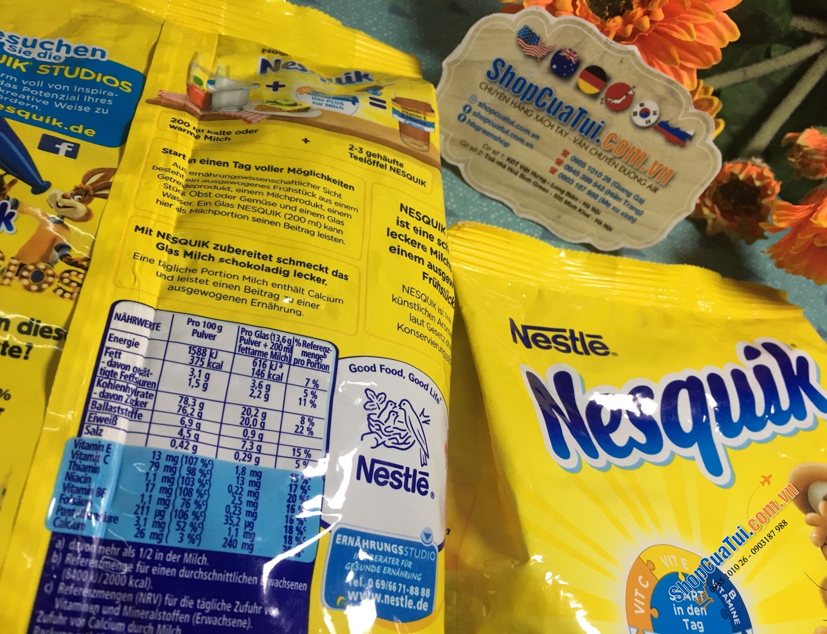 CACAO NESQUIK 400g - Ca Cao Nesquick thơm ngon chuẩn từ Đức