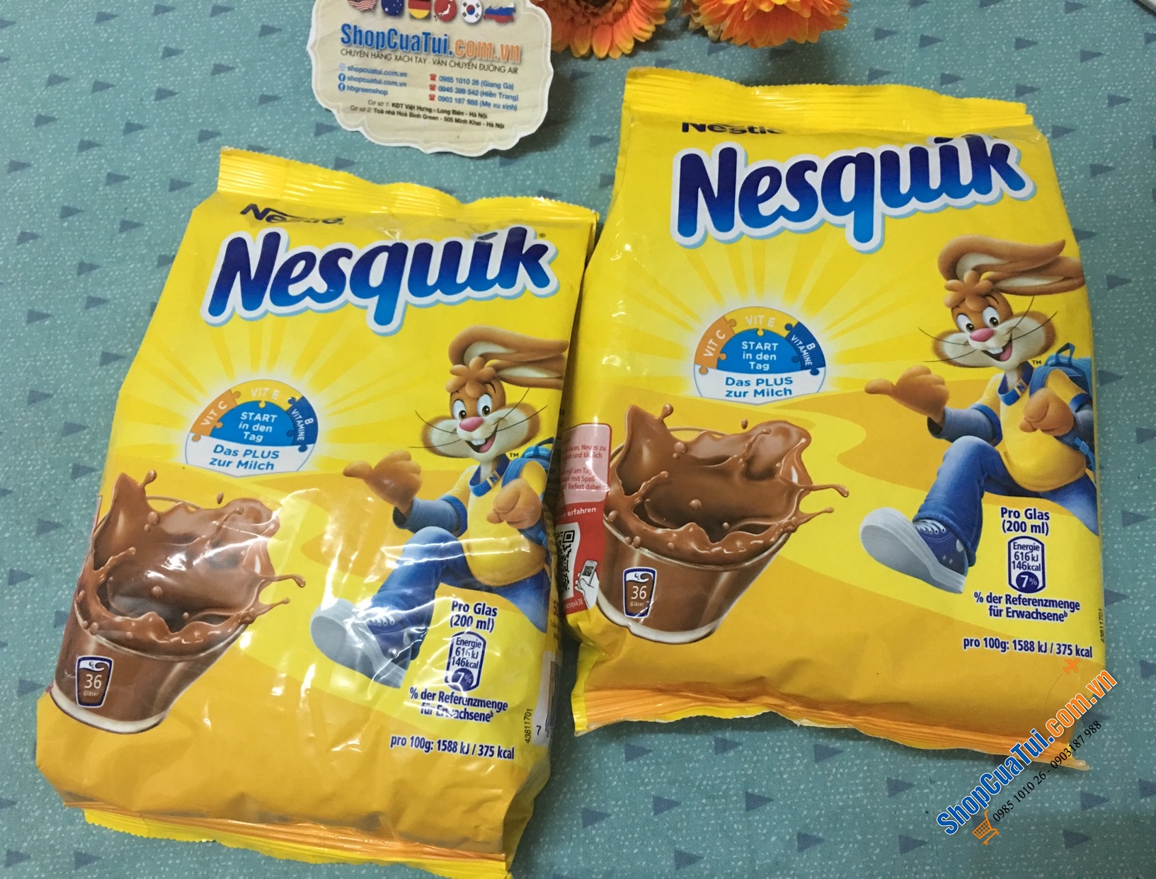 CACAO NESQUIK 400g - Ca Cao Nesquick thơm ngon chuẩn từ Đức