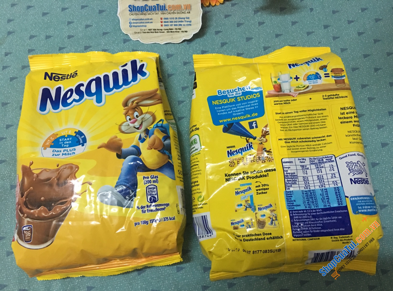 CACAO NESQUIK 400g - Ca Cao Nesquick thơm ngon chuẩn từ Đức