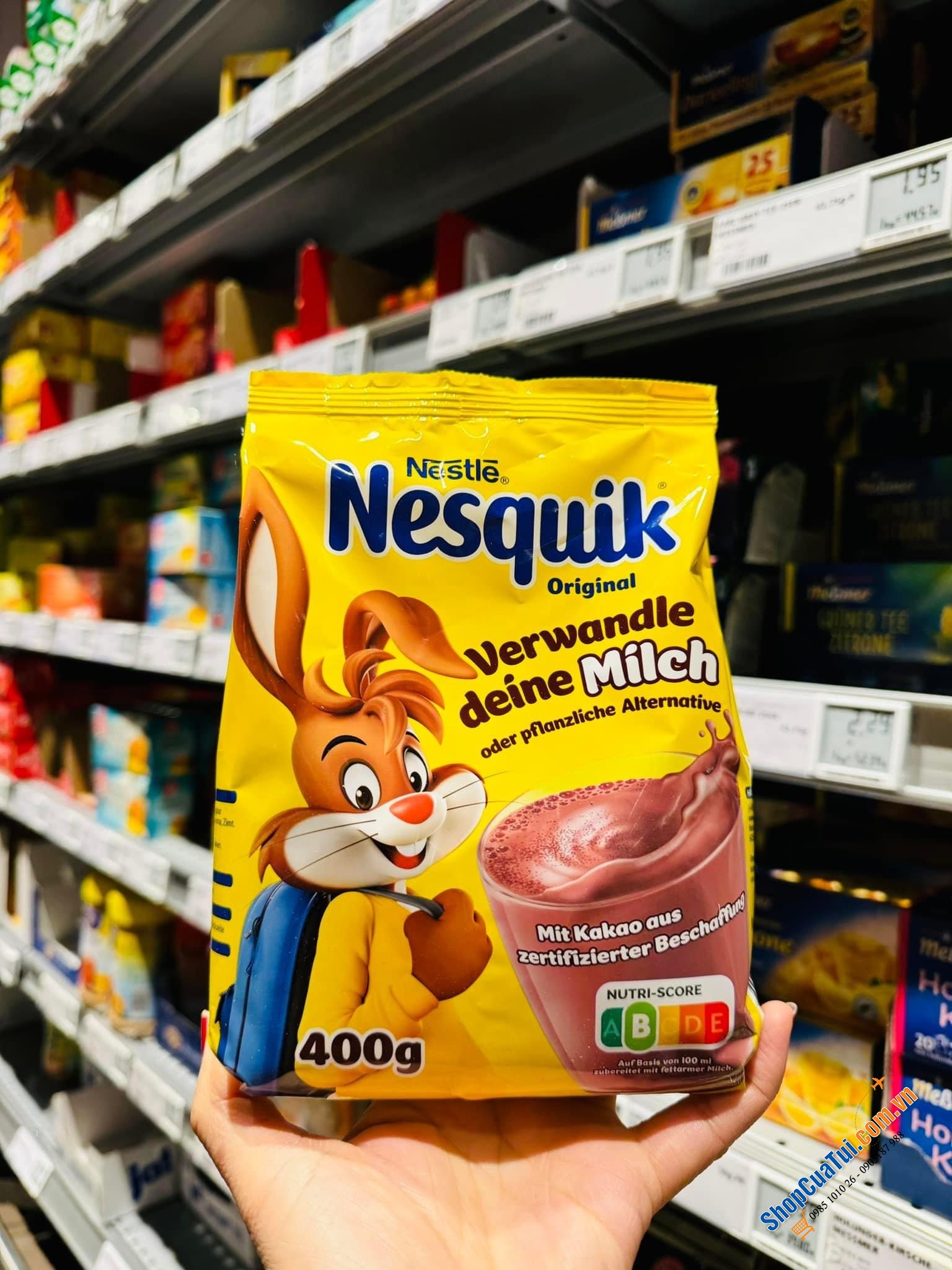 CACAO NESQUIK 400g - Ca Cao Nesquick thơm ngon chuẩn từ Đức