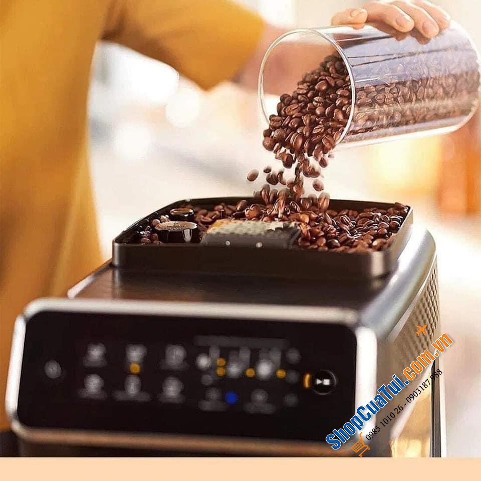 MÁY PHA CÀ PHÊ PHILIPS EP2221/40 - thưởng thức ba đặc sản cà phê thơm (espresso, cà phê, cappuccino) - dễ dàng hơn bao giờ hết
