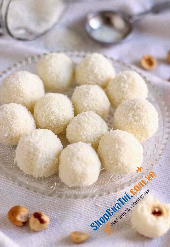 BÁNH DỪA RAFFAELLO HỘP NƠ ĐỎ 300g Đức