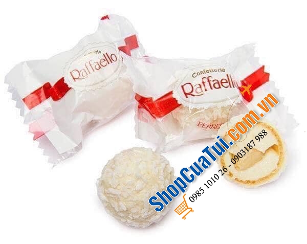 BÁNH DỪA RAFFAELLO HỘP NƠ ĐỎ 300g Đức