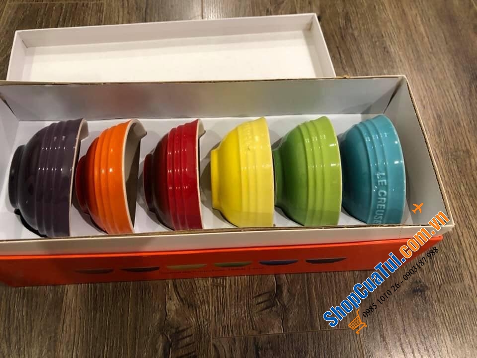 SET 6 BÁT NHỎ LE CREUSET 10cm cầu vồng