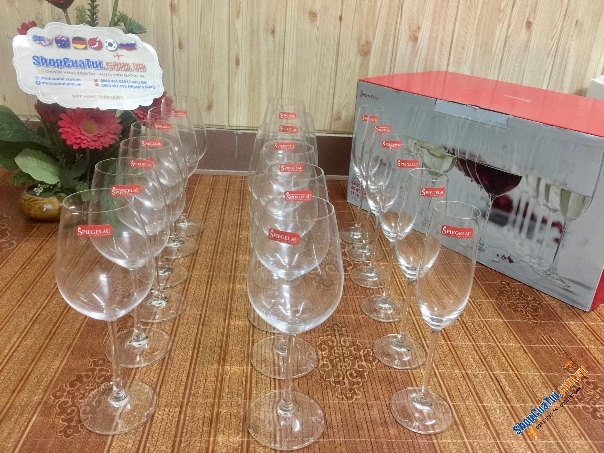 SET 18 LY THUỶ TINH SIÊU CẤP SPIEGELAU - MADE IN GERMANY