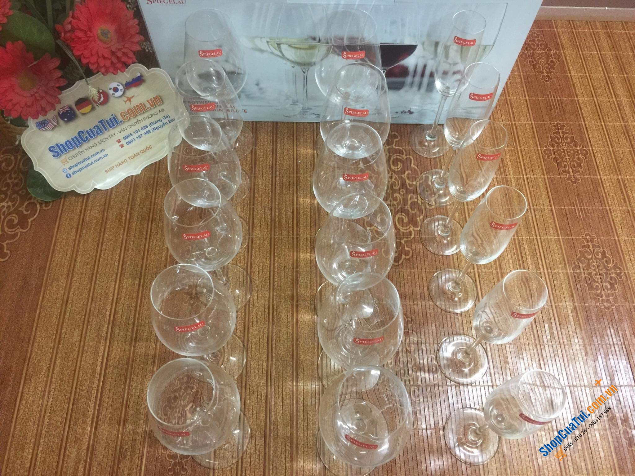 SET 18 LY THUỶ TINH SIÊU CẤP SPIEGELAU - MADE IN GERMANY
