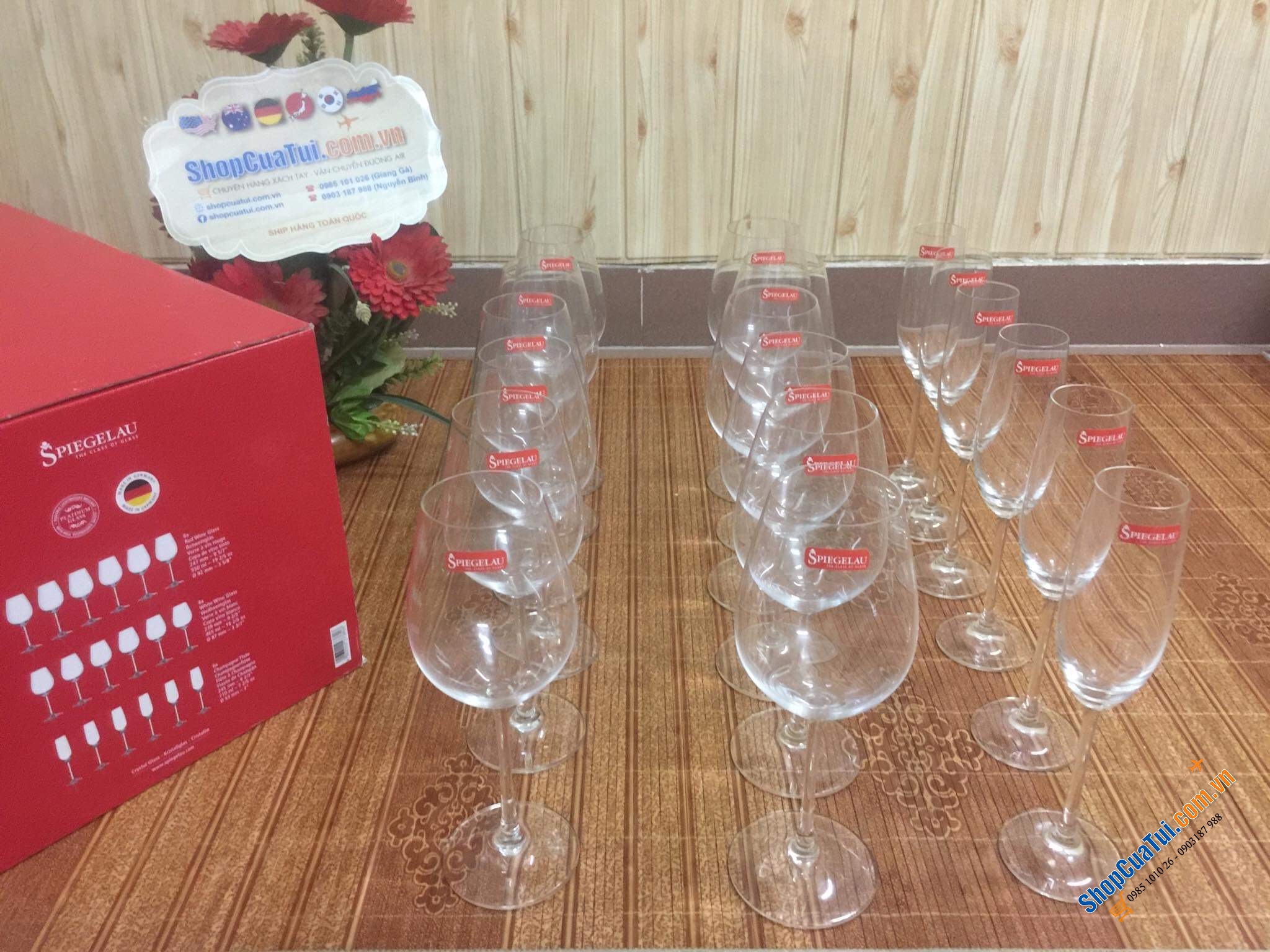 SET 18 LY THUỶ TINH SIÊU CẤP SPIEGELAU - MADE IN GERMANY