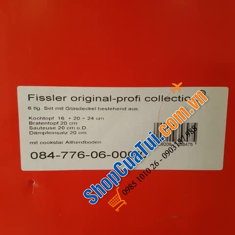BỘ NỒI FISSLER ORIGINAL - PROFI COLLECTION 6 MÓN - Made in Germany