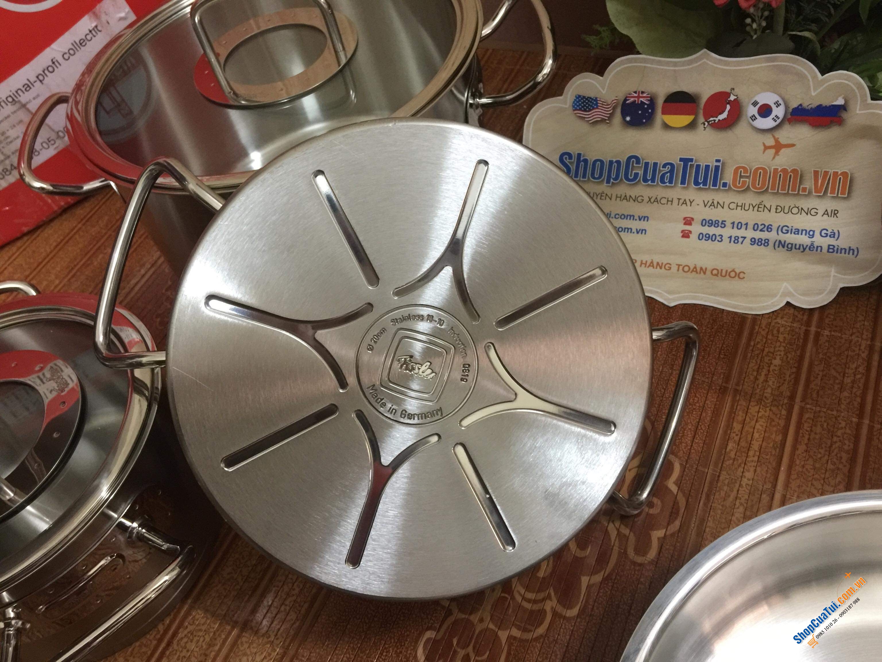 BỘ NỒI FISSLER ORIGINAL - PROFI COLLECTION 6 MÓN - Made in Germany