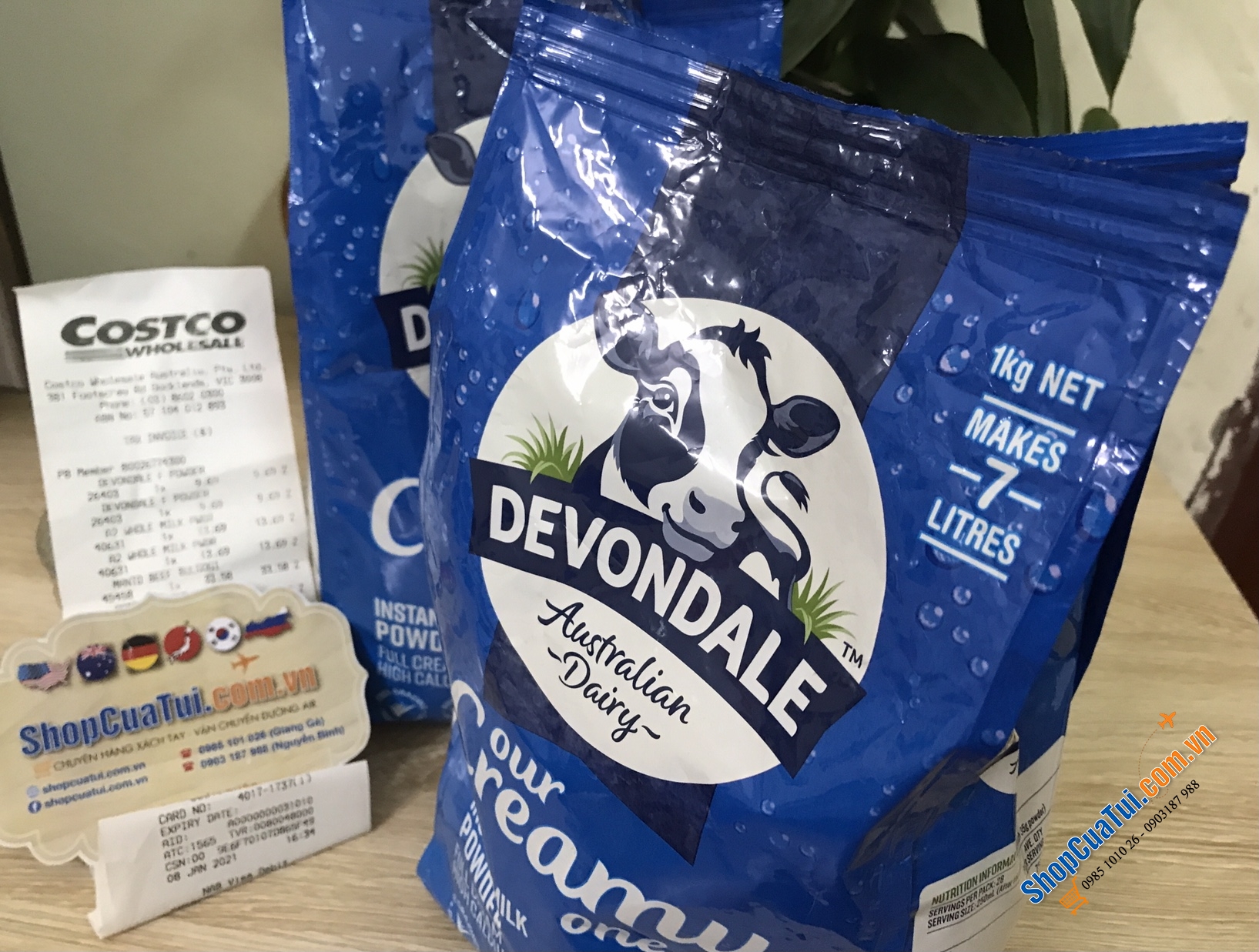 SỮA BỘT TƯƠI DEVONDALE NGUYÊN KEM - FULL KEM TÚI 1KG