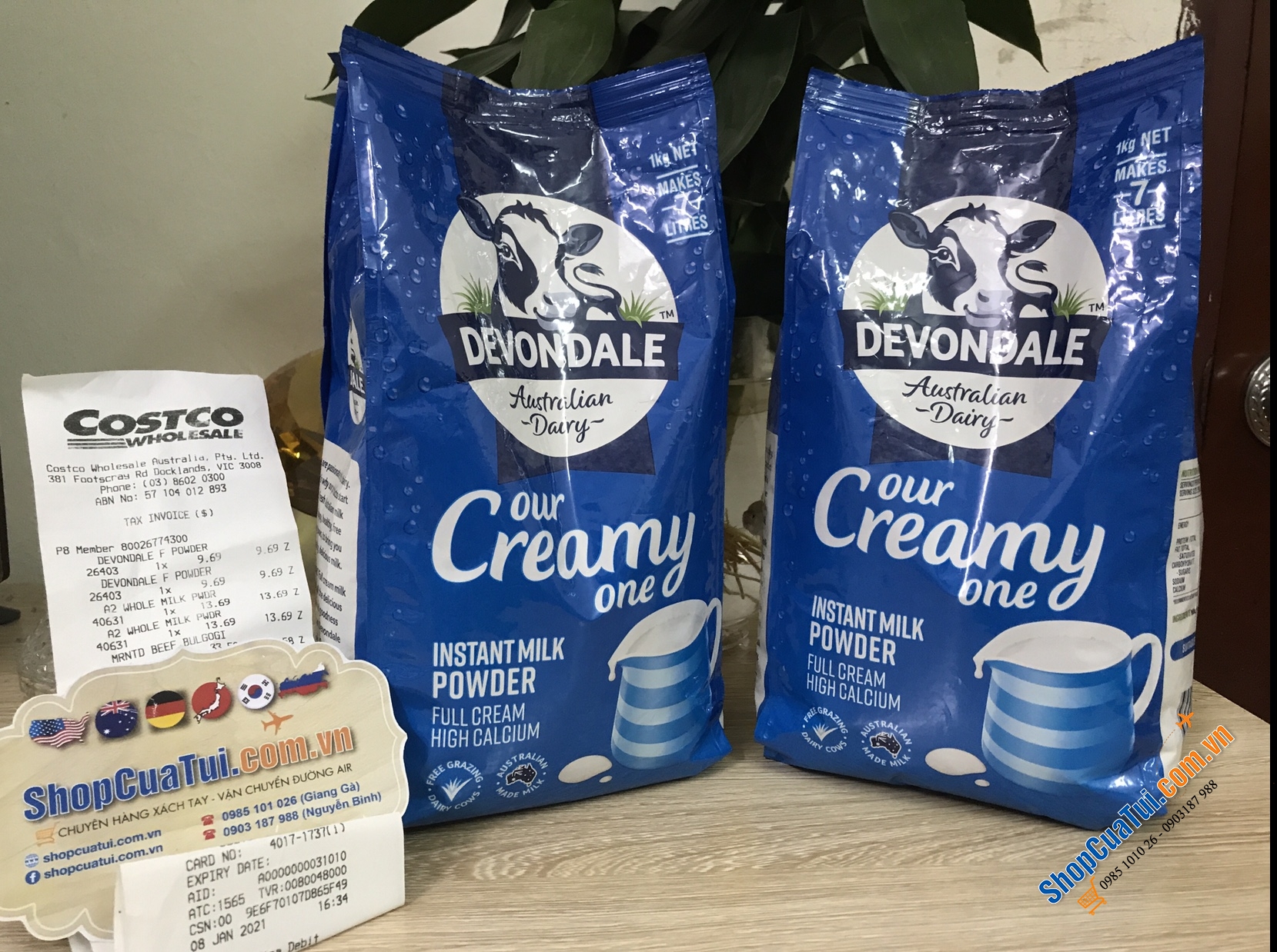 SỮA BỘT TƯƠI DEVONDALE NGUYÊN KEM - FULL KEM TÚI 1KG