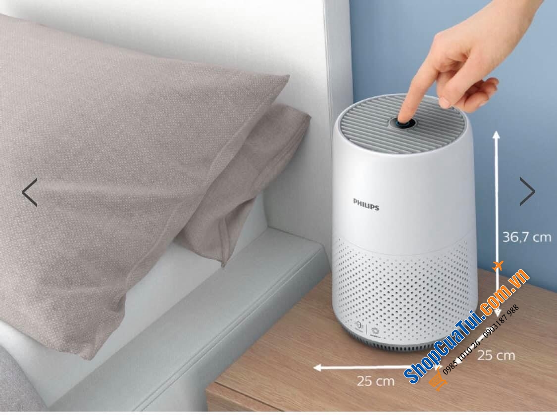 MÁY LỌC KHÔNG KHÍ PHILIPS AC0819/10 SERIES 800 - Phù hợp có phòng có diện tích dưới 49m2