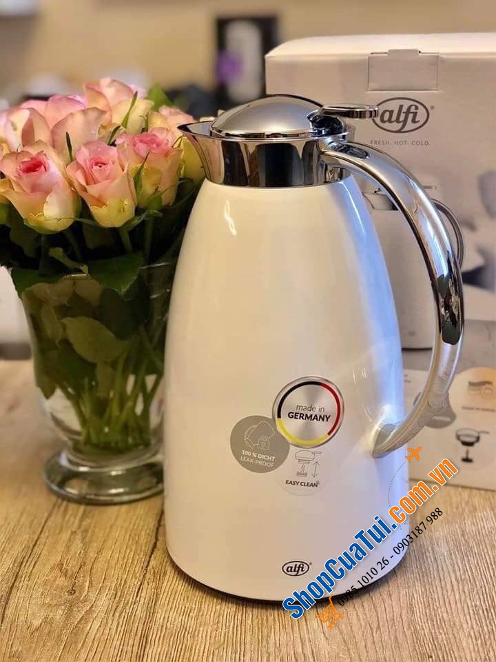 BÌNH GIỮ NHIỆT ALFI GUSTO 1L  - Made in Germany - màu trắng hoặc màu xanh