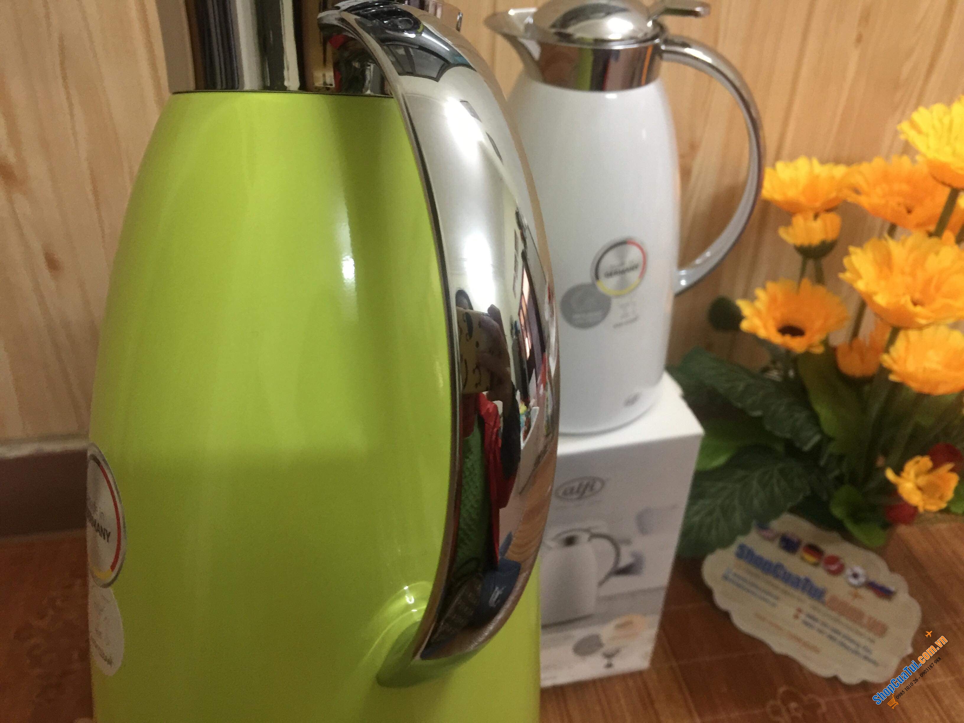 BÌNH GIỮ NHIỆT ALFI GUSTO 1L  - Made in Germany - màu trắng hoặc màu xanh