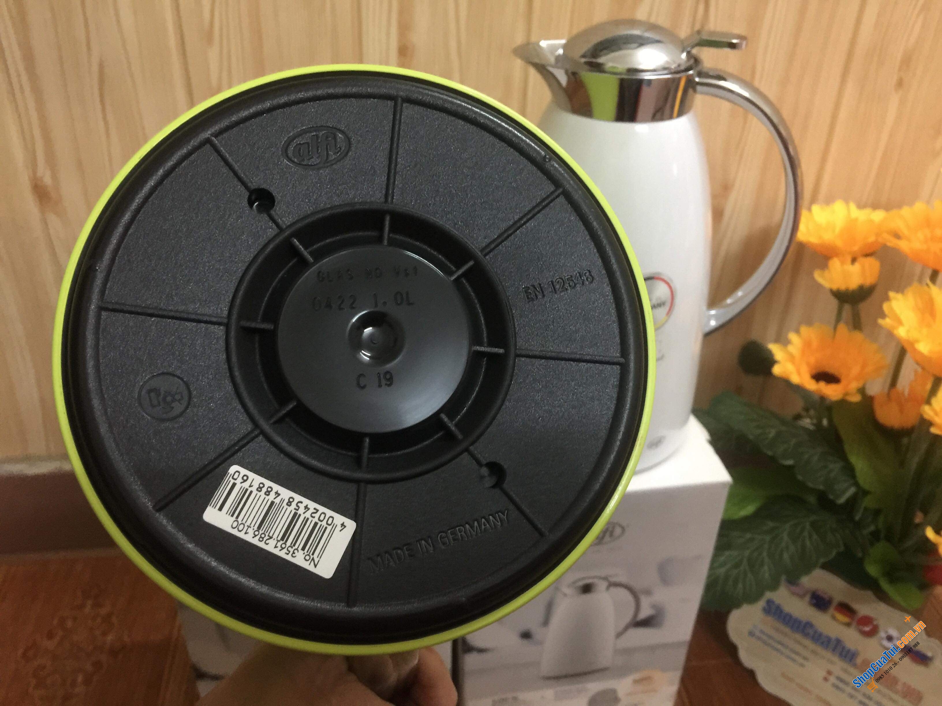 BÌNH GIỮ NHIỆT ALFI GUSTO 1L  - Made in Germany - màu trắng hoặc màu xanh