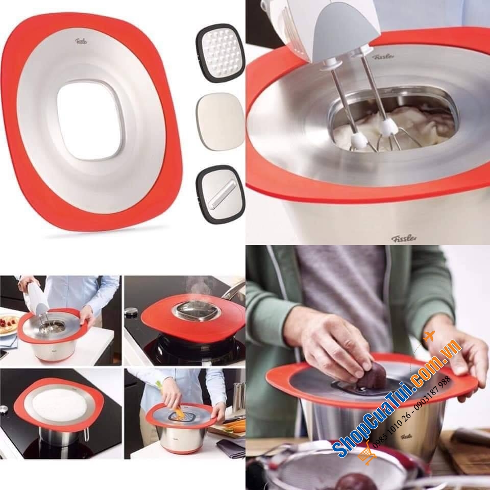 Bộ Fissler Profi Original 6 món (4 nồi + 1 xửng hấp + 1 quánh)