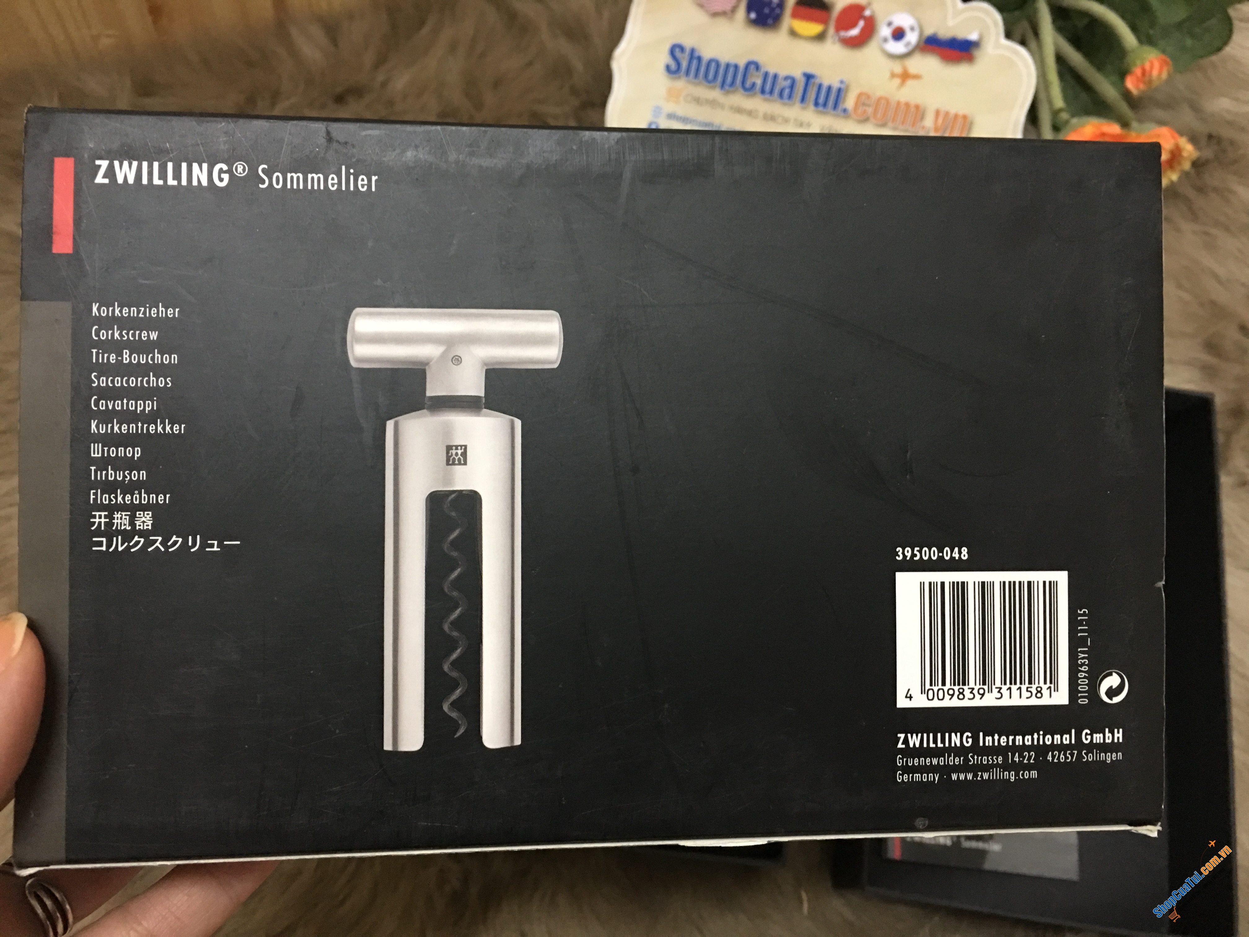 DỤNG CỤ MỞ RƯỢU VANG CAO CẤP ZWILLING LOẠI TO