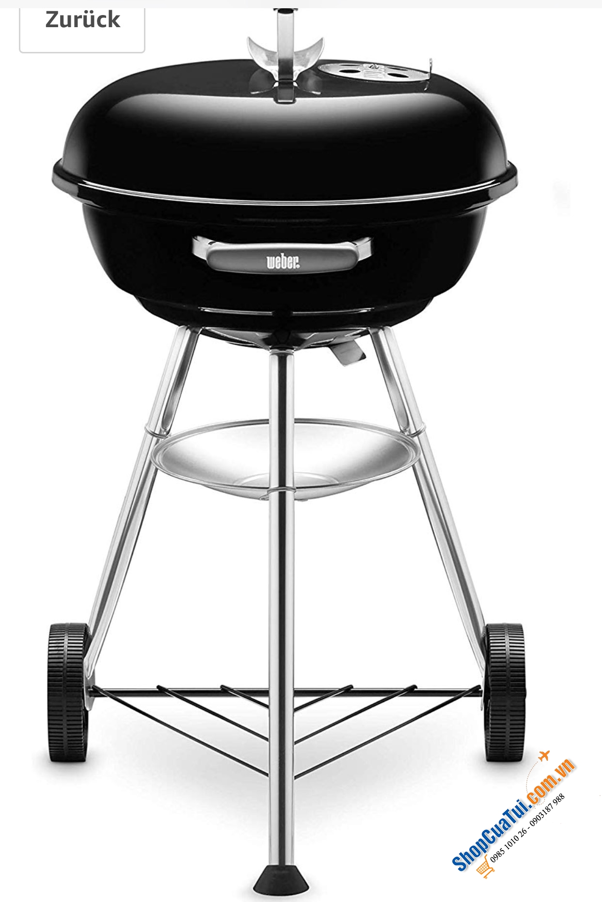 BẾP NƯỚNG THAN HOA NGOÀI TRỜI WEBER ĐƯỜNG KÍNH 47CM