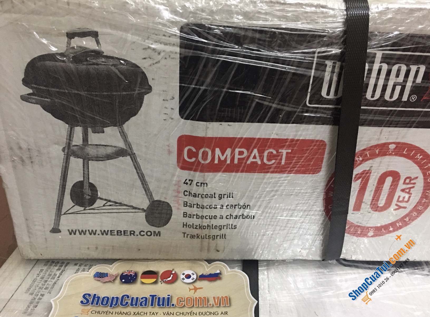 BẾP NƯỚNG THAN HOA NGOÀI TRỜI WEBER ĐƯỜNG KÍNH 47CM