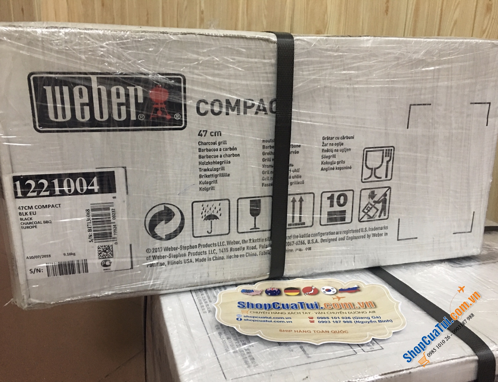 BẾP NƯỚNG THAN HOA NGOÀI TRỜI WEBER ĐƯỜNG KÍNH 47CM
