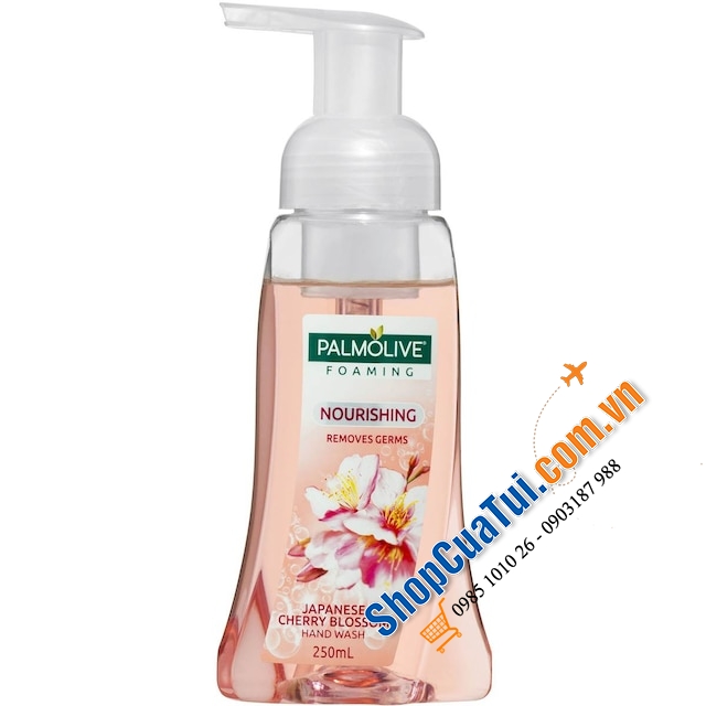 Nước rửa tay Palmolive tạo bọt hương Hoa anh đào Nhật Bản loại bỏ vi trùng - Palmolive Foaming Nourishing Hand Wash Cherry Blossom Pump 250ml