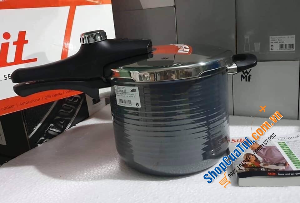 NỒI ÁP SUẤT SILIT SICOMATIC ECONTROL MÀU GHI DUNG TÍCH 6,5L - MADE IN GERMANY