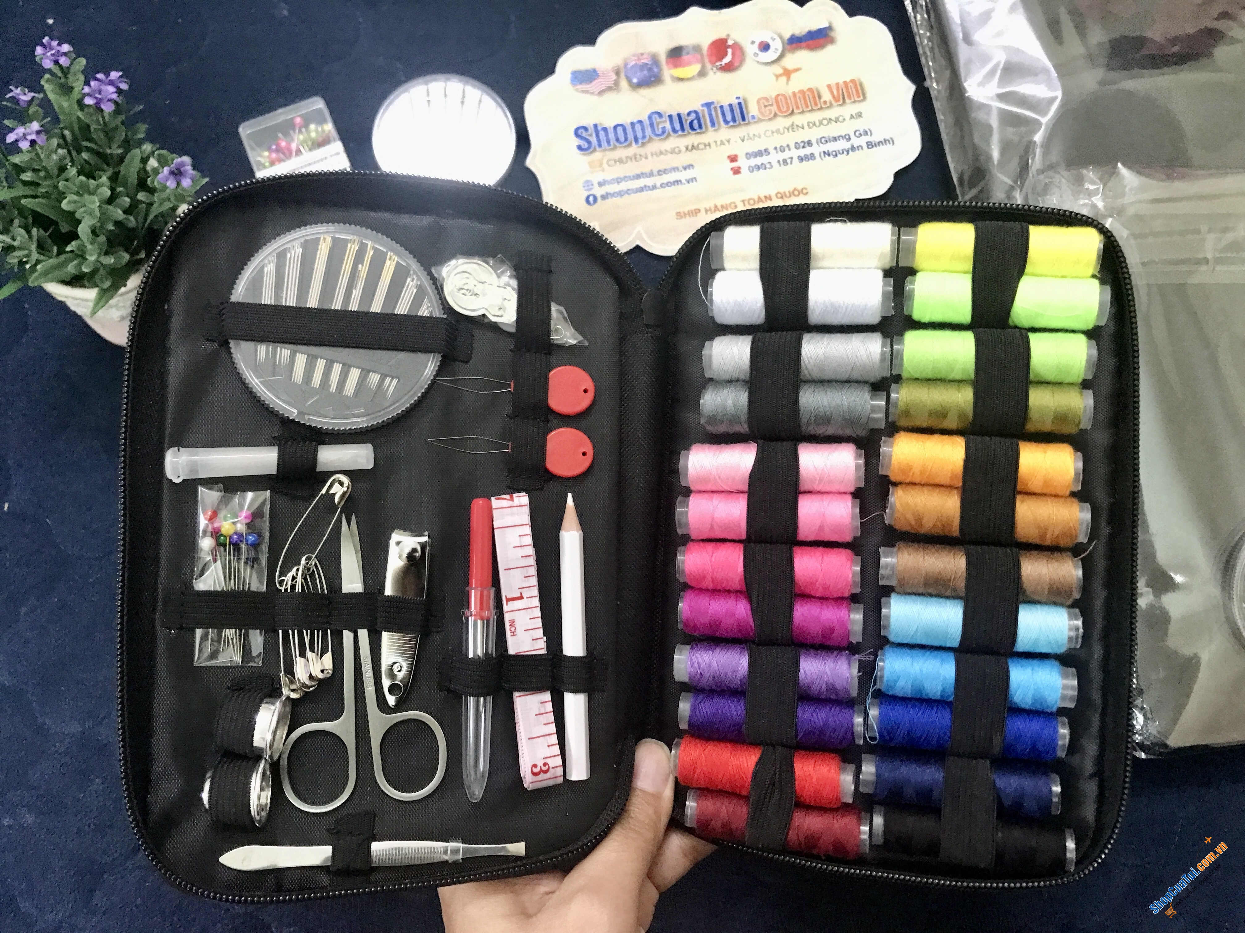Kim chỉ - SET ĐỒ KHÂU VÁ ANPRO 220 MÓN  - HÀNG MUA TẠI ĐỨC.