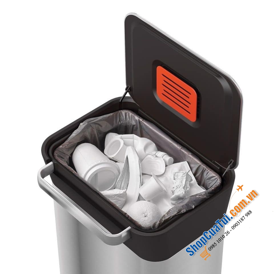 Thùng rác “Thạch Sanh” Joseph Joseph 30 lít có khả năng tự nén được 90 lít rác