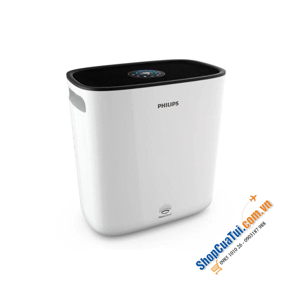 MÁY LỌC KHÔNG KHÍ KÈM BÙ ẨM PHILIPS HU5930/10 - serie 5000- Rating 5 sao tại Châu âu (cho diện tích phòng đến 70 m2)