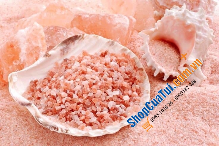 MUỐI HỒNG AZAFRAN ROSA KRISTALK SALZ túi 1kg - MUỐI HỒNG HIMALAYA TÚI 1KG LOẠI HỘT CHƯA XAY hoặc ĐÃ XAY