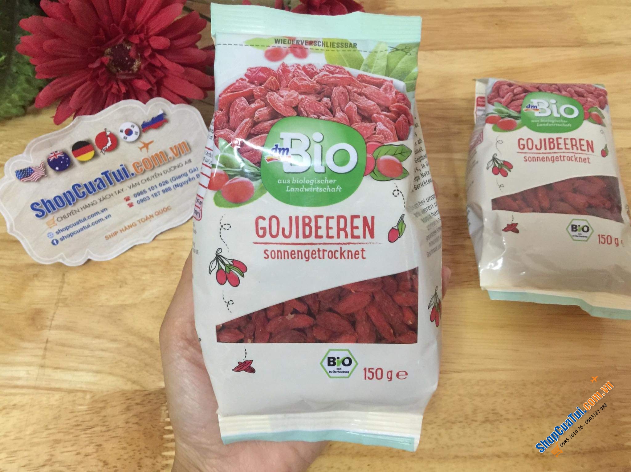 KÌ TỬ ORGANIC CỦA ĐỨC 150g - DM bio Gojibeeren