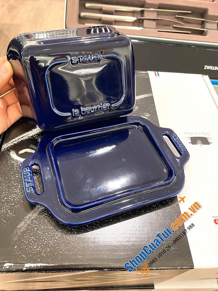 ÂU ĐỰNG BƠ STAUB MÀU XANH ĐẸP MẮT