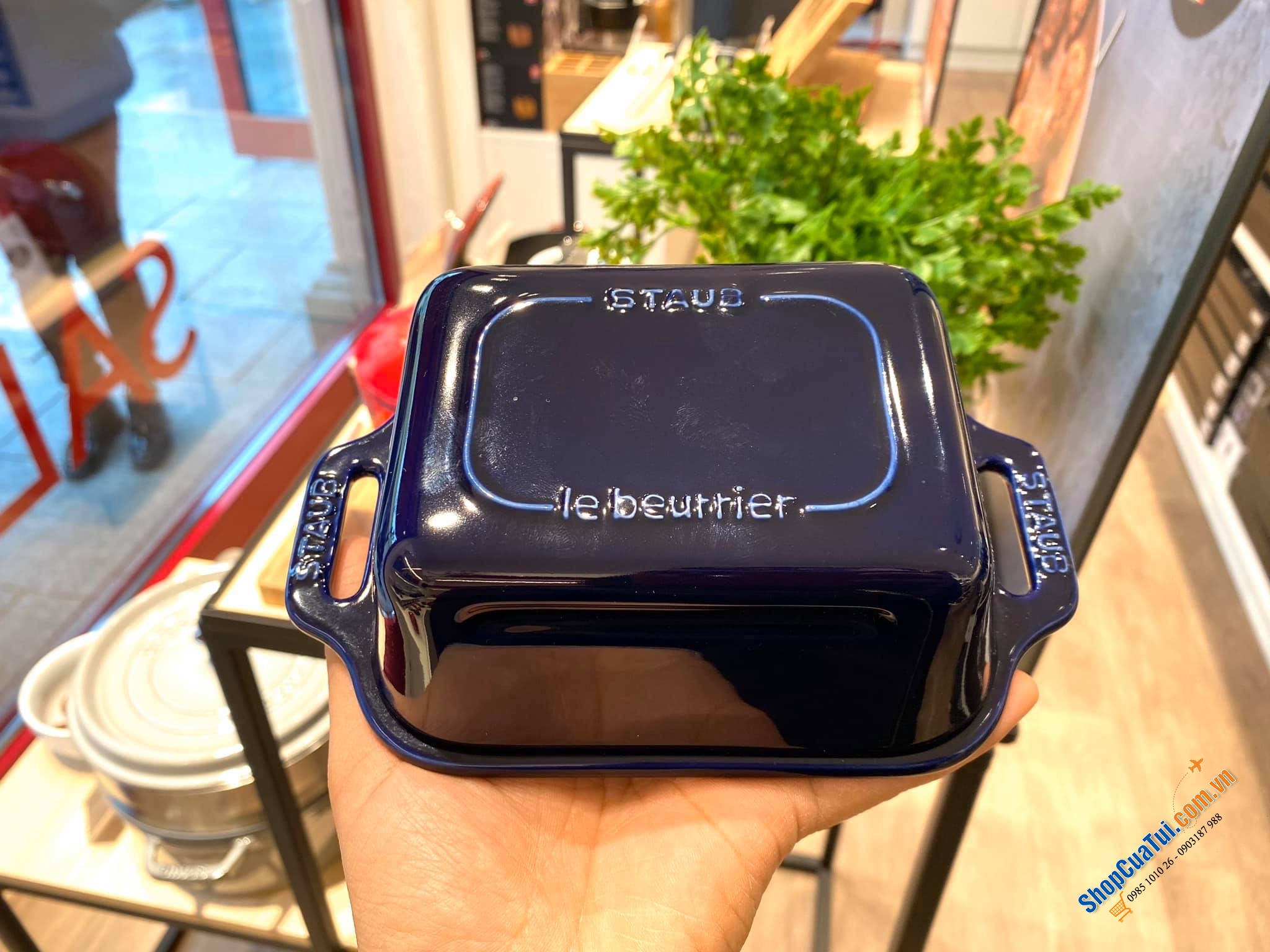 ÂU ĐỰNG BƠ STAUB MÀU XANH ĐẸP MẮT