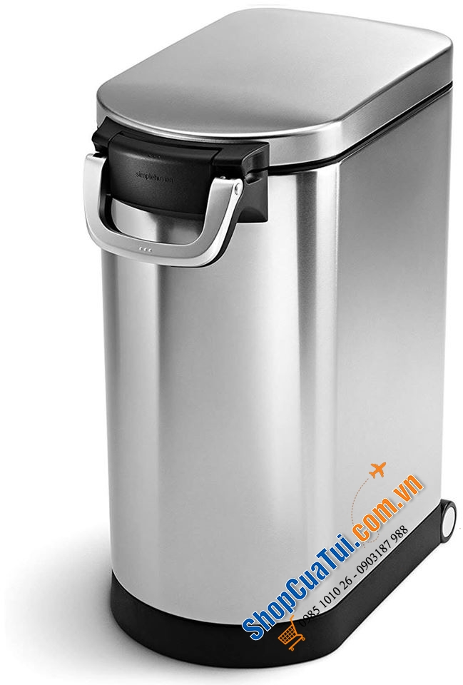 Thùng đựng gạo inox Simplehuman cao cấp 30 lit cho khoảng 15 kg gạo