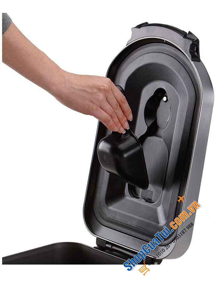 Thùng đựng gạo inox Simplehuman cao cấp 30 lit cho khoảng 15 kg gạo