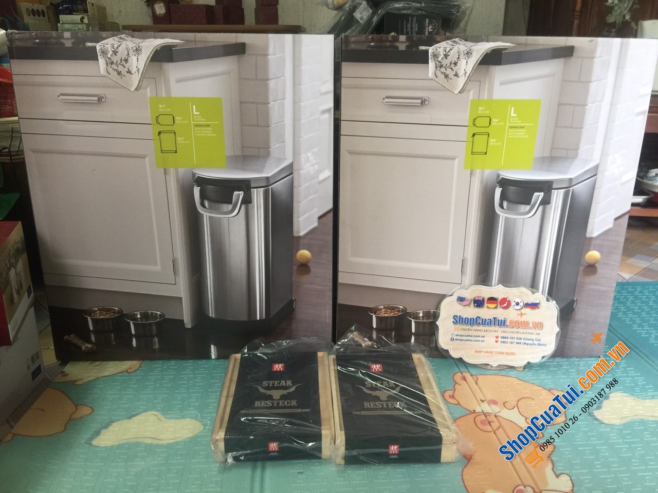 Thùng đựng gạo inox Simplehuman cao cấp 30 lit cho khoảng 15 kg gạo