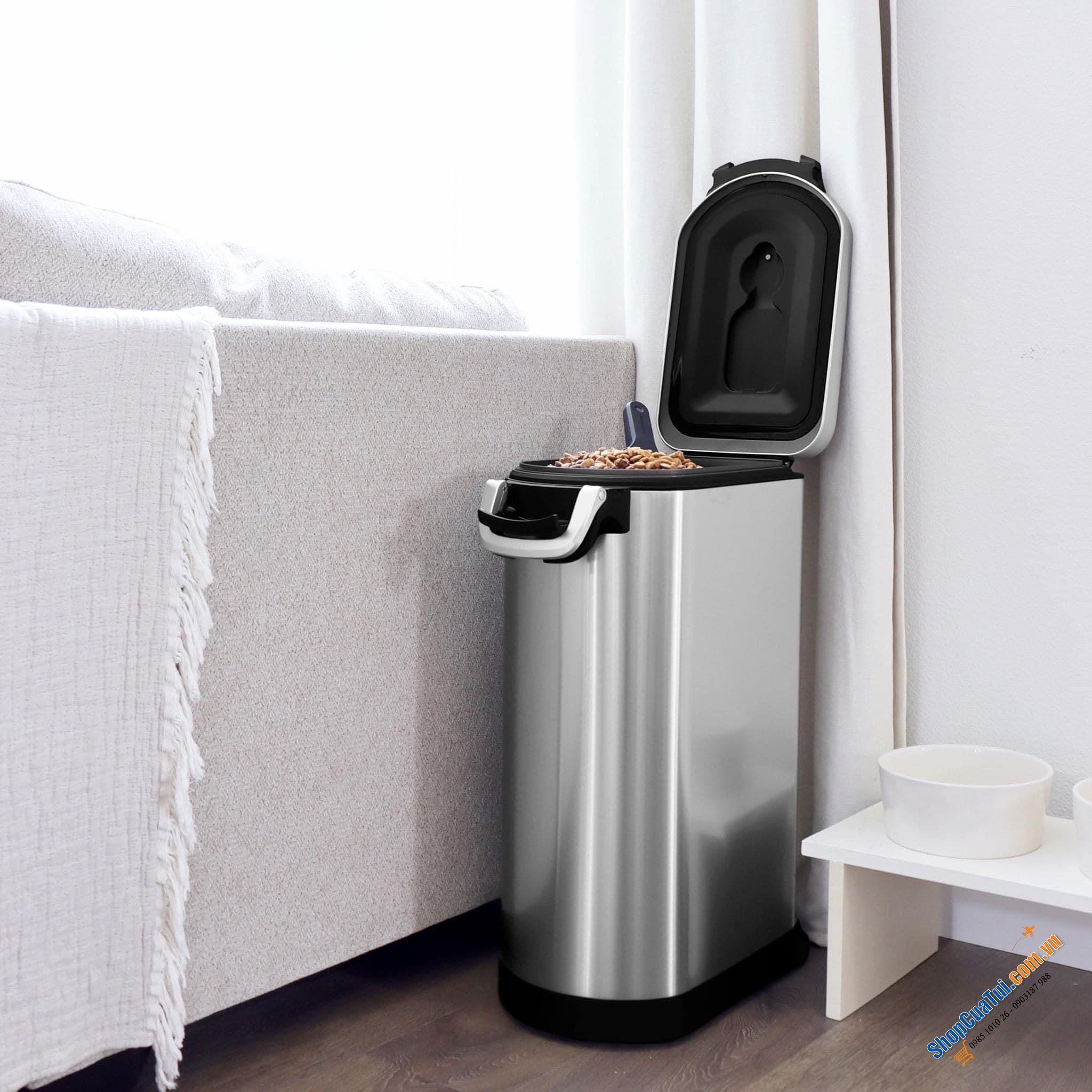 Thùng đựng gạo inox Simplehuman cao cấp 30 lit cho khoảng 15 kg gạo