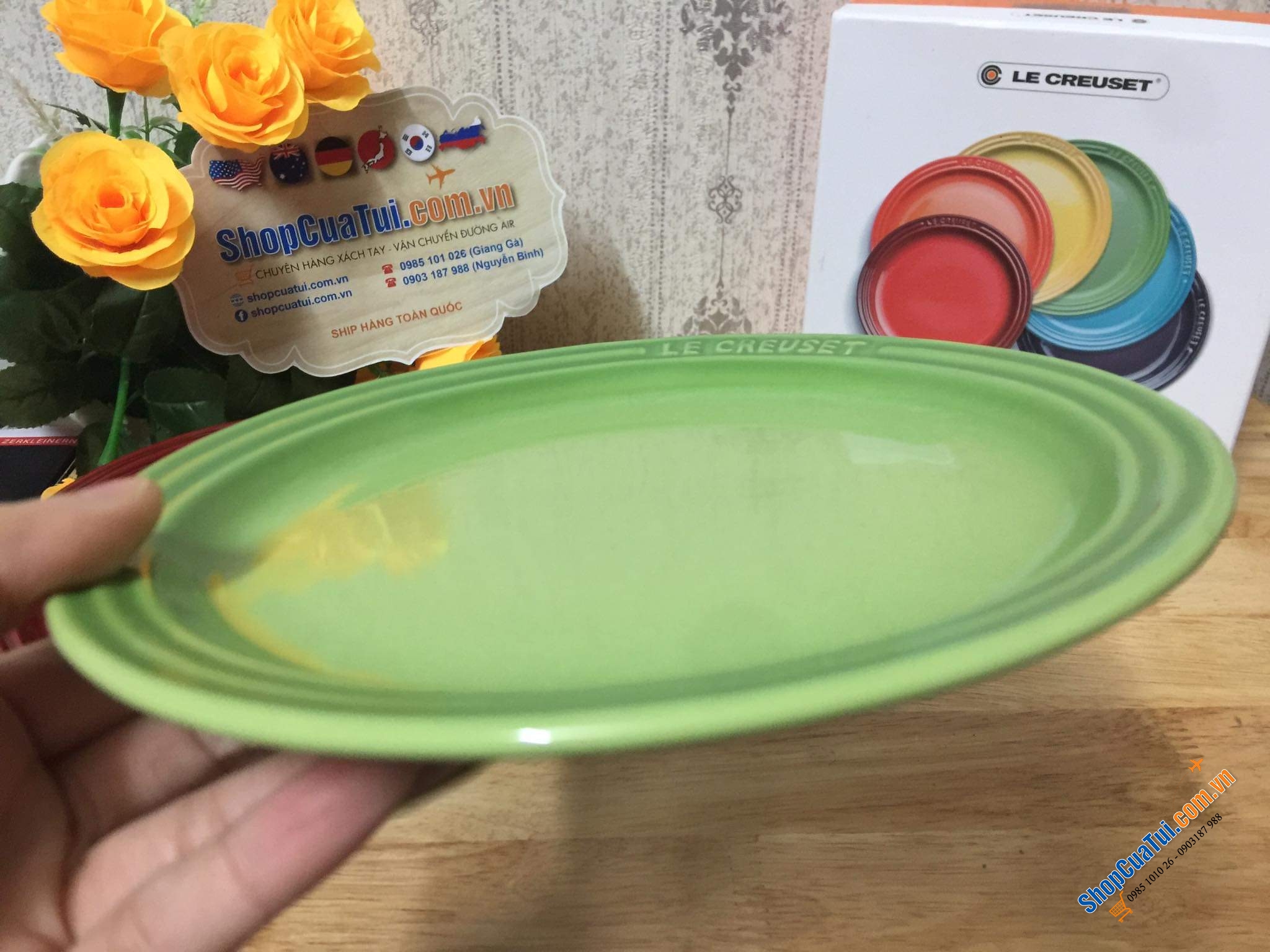 BỘ ĐĨA CẦU VỒNG - BỘ ĐĨA  LE CREUSET 6 CHIẾC 18cm CÁC MÀU