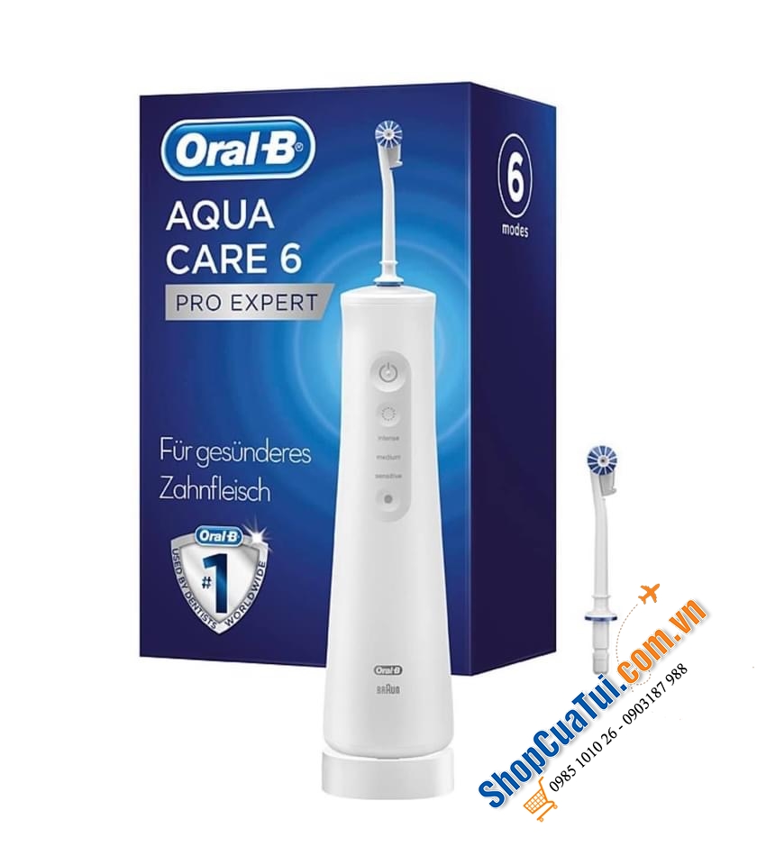 TĂM NƯỚC ORAL-B AQUACARE 6 - tăm nước đời mới nhất 2019.
