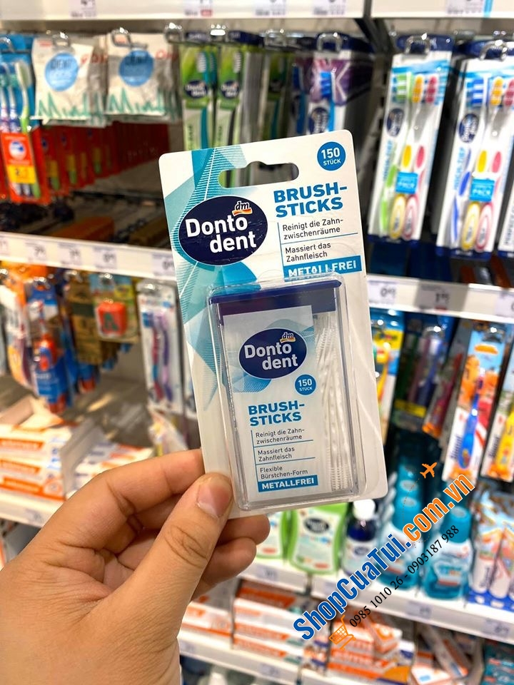 TĂM NHA KHOA DẠNG QUE DONTODENT 150 QUE.