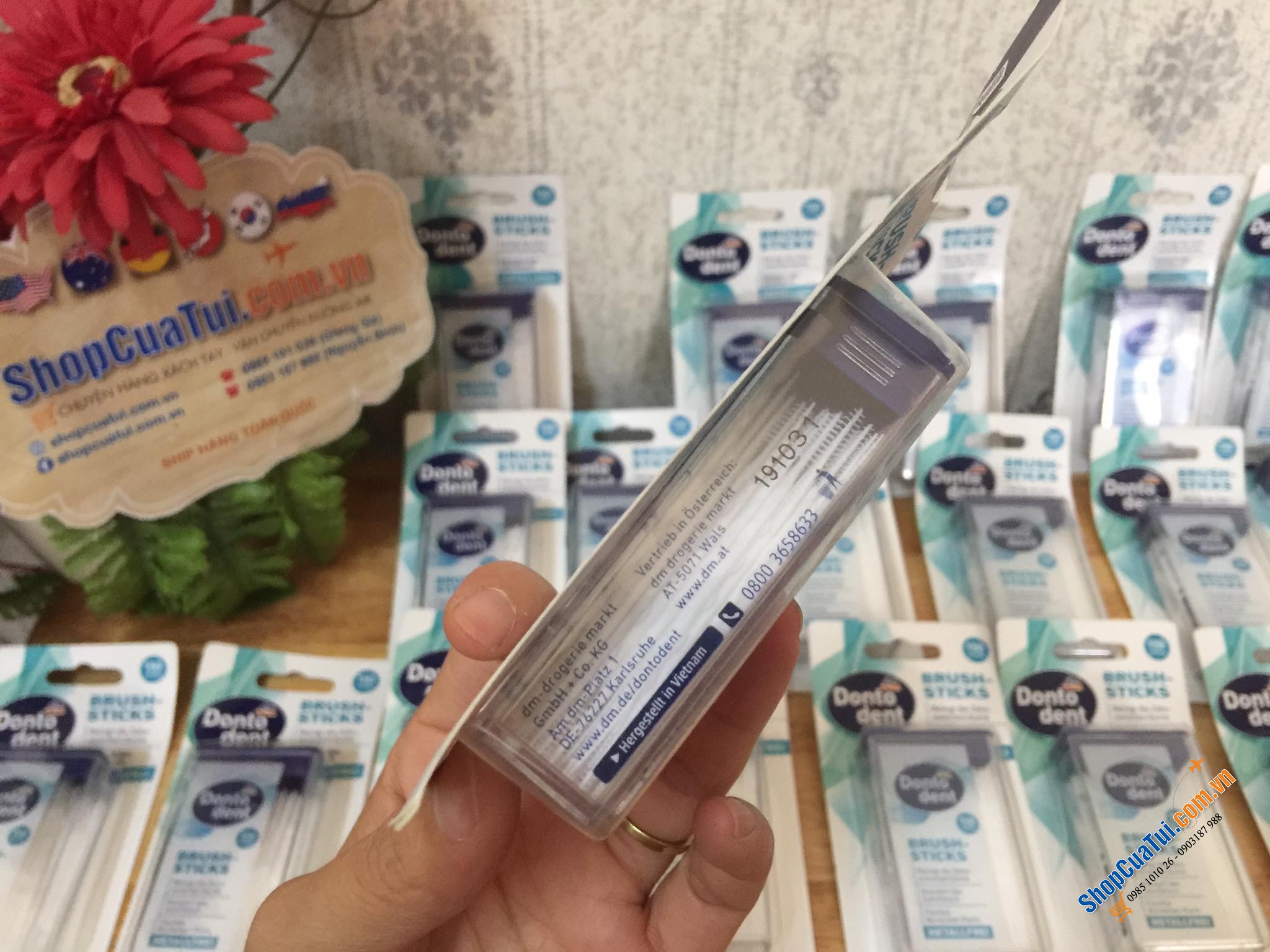 TĂM NHA KHOA DẠNG QUE DONTODENT 150 QUE.