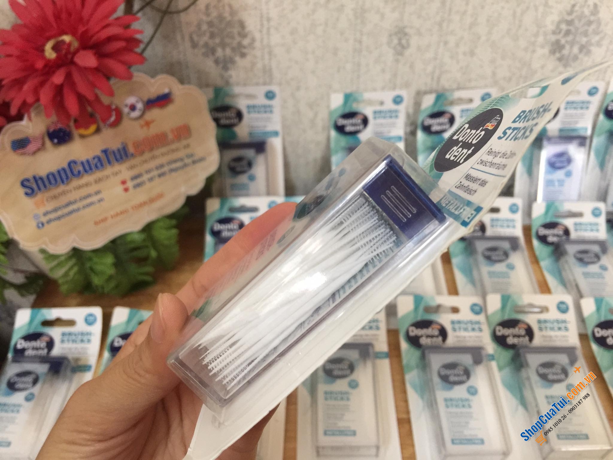 TĂM NHA KHOA DẠNG QUE DONTODENT 150 QUE.