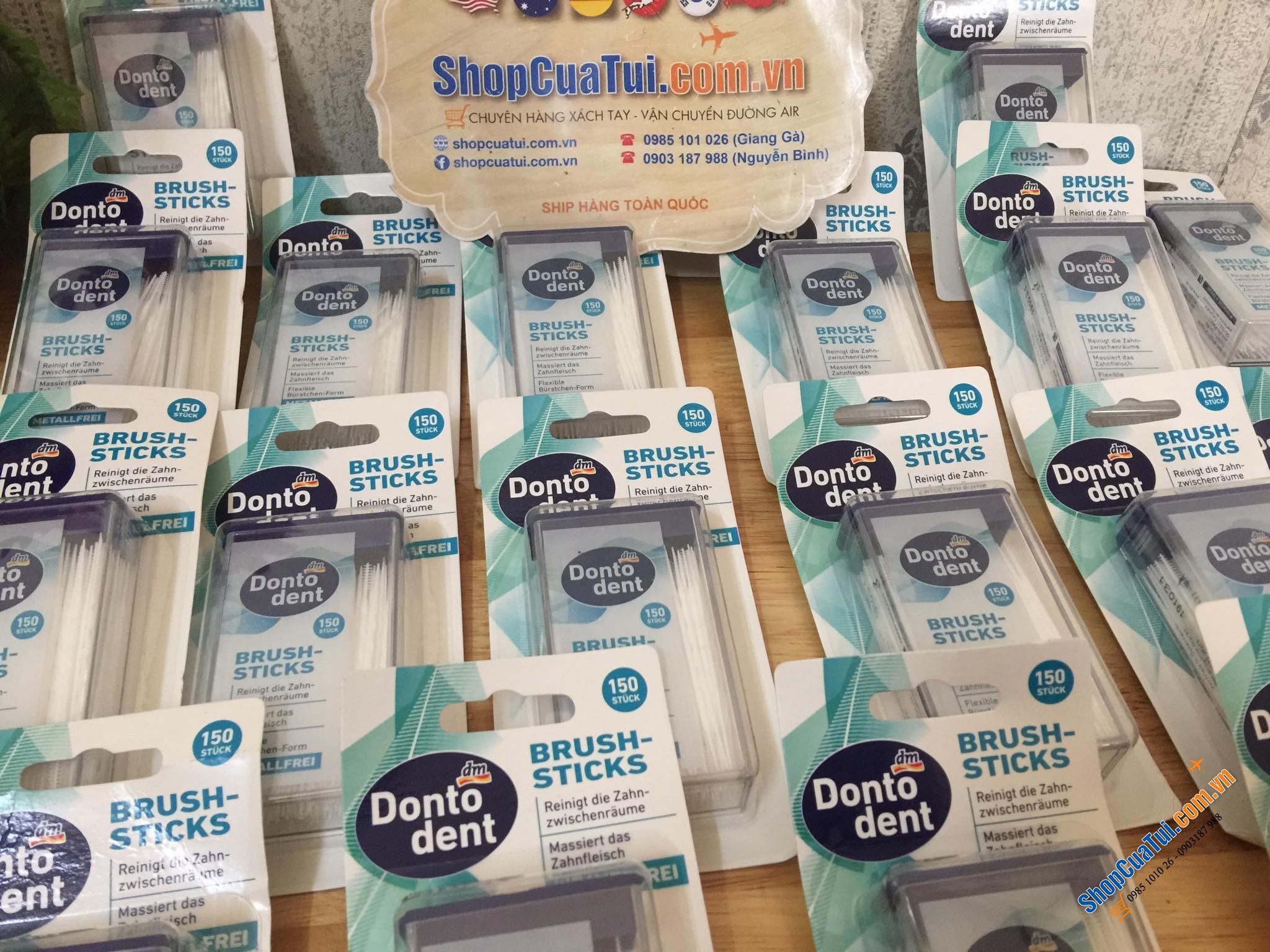 TĂM NHA KHOA DẠNG QUE DONTODENT 150 QUE.