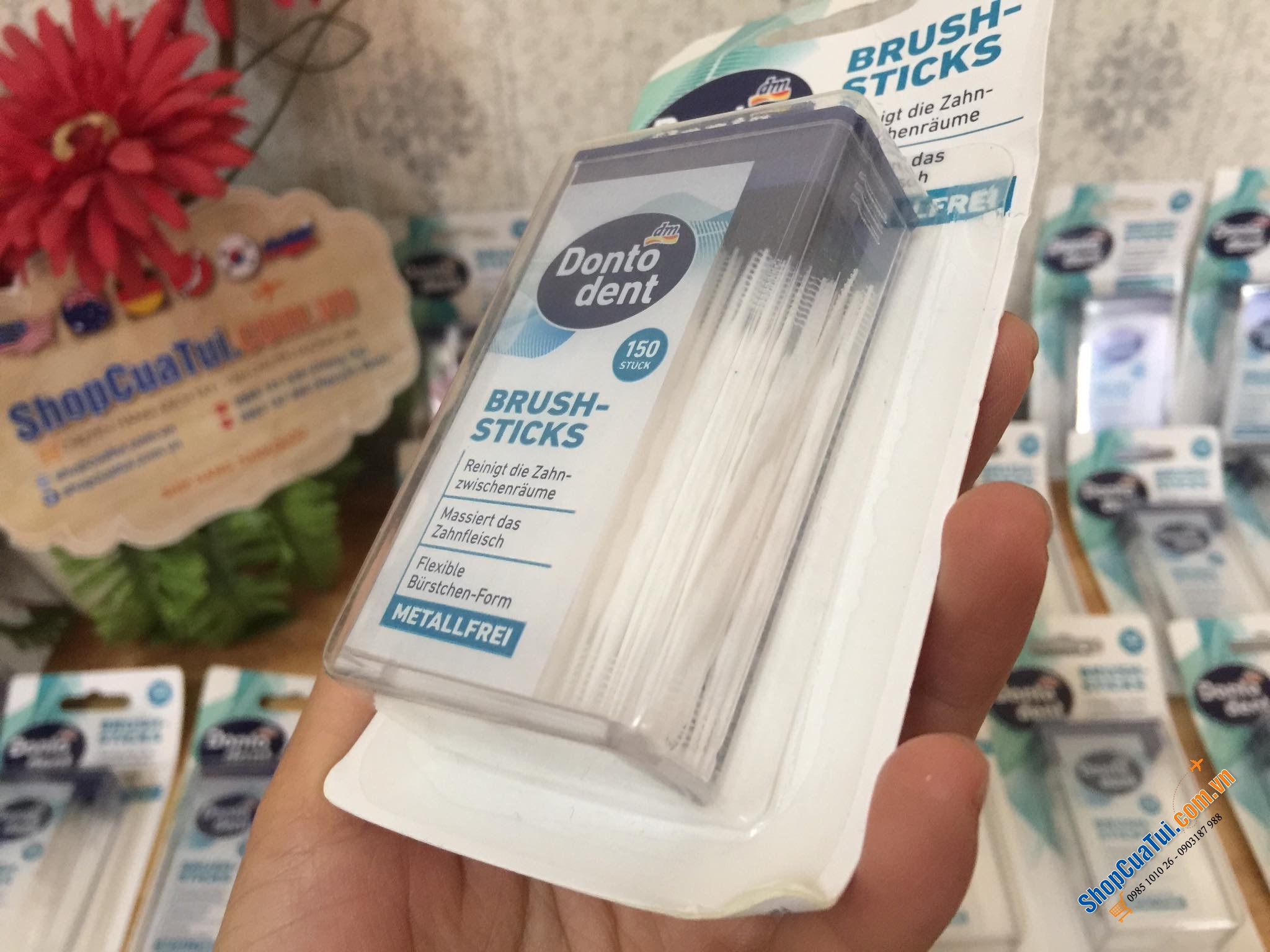 TĂM NHA KHOA DẠNG QUE DONTODENT 150 QUE.