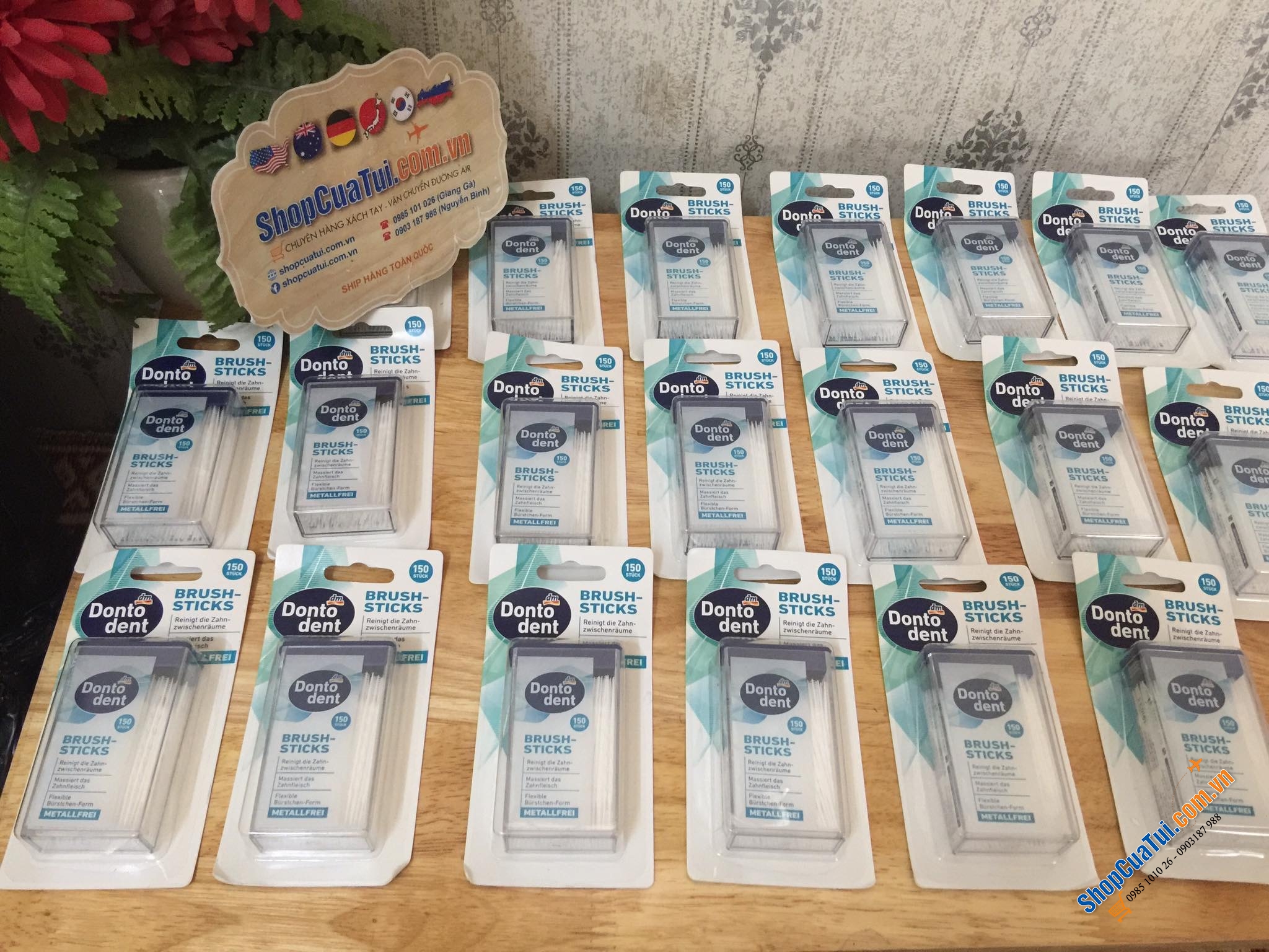 TĂM NHA KHOA DẠNG QUE DONTODENT 150 QUE.