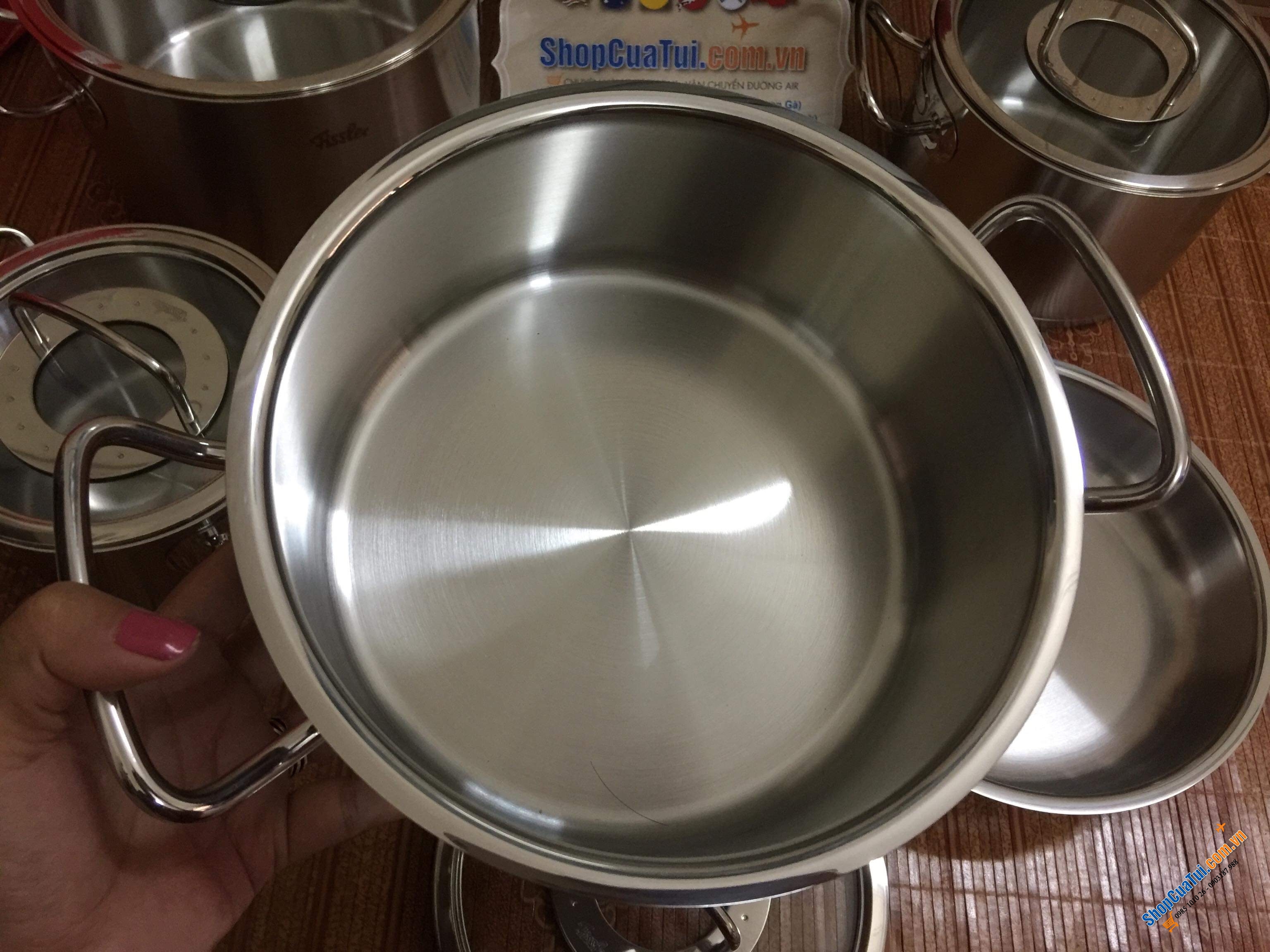 BỘ NỒI 5 FISSLER ORIGINAL PROFI CHẢO 2 QUAI - MADE IN GERMANY